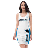 ThatXpression Home Team Carolina Jersey Themed Dress