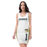 ThatXpression Home Team Los Angeles Jersey Themed Dress