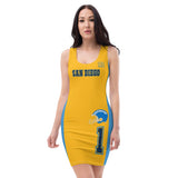 ThatXpression Home Team San Diego Jersey Themed Dress