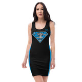 ThatXpression's I'm Back Black Teal Silver Carolina Racerback Dress