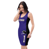 ThatXpression Home Team Baltimore Jersey Themed Dress