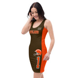 ThatXpression Home Team Cleveland Jersey Themed Dress