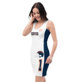 ThatXpression Home Team Denver Jersey Themed Dress