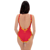 ThatXpression Fashion Kansas City Home Team Diamond Themed One-Piece Swimsuit