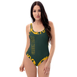 ThatXpression Fashion Home Team Green Bay Diamond Theme One-Piece Swimsuit