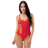 ThatXpression Fashion Kansas City Home Team Diamond Themed One-Piece Swimsuit