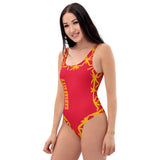 ThatXpression Fashion Kansas City Home Team Diamond Themed One-Piece Swimsuit