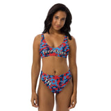 ThatXpression Fashion Navy Red Camo Tennessee Themed High-waisted Bikini