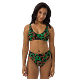 ThatXpression Fashion Brown Green Black Camo Themed high-waisted bikini