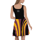 ThatXpression Plus Size Home Team Washington Maroon Gold Skater Dress