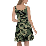 ThatXpression Fashion Camo Themed Skater Dress