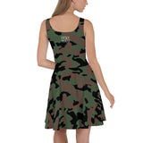 ThatXpression Fashion Camo Skater Dress
