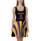 ThatXpression Plus Size Home Team Minnesota Purple Gold Skater Dress