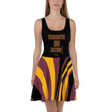 ThatXpression Plus Size Home Team Washington Maroon Gold Skater Dress