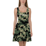 ThatXpression Fashion Camo Themed Skater Dress