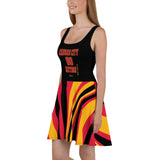 ThatXpression Plus Size Home Team Kansas City Black Red Skater Dress