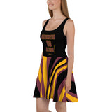 ThatXpression Plus Size Home Team Washington Maroon Gold Skater Dress