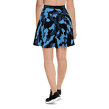 ThatXpression Fashion Blue Black Camo Themed Skirt