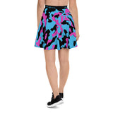 ThatXpression Fashion Purple Black Teal Camo Themed Skirt