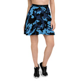 ThatXpression Fashion Blue Black Camo Themed Skirt