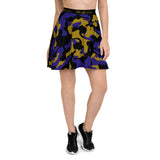 ThatXpression Fashion Purple Gold Camo Themed Skirt