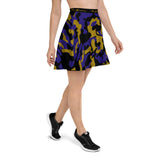 ThatXpression Fashion Purple Gold Camo Themed Skirt