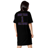 ThatXpression Plus Size Home Team Baltimore Jersey Themed T-shirt dress
