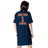 ThatXpression Home Team Denver Jersey Themed T-shirt dress