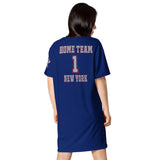 ThatXpression Home Team New York Jersey Themed T-shirt dress