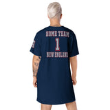 ThatXpression Home Team New England Jersey Themed T-shirt dress