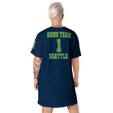 ThatXpression Home Team Seattle Jersey Themed T-shirt dress