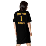 ThatXpression Home Team Minnesota Jersey Themed T-shirt dress