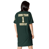 ThatXpression Home Team Green Bay Jersey Themed T-shirt dress