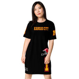 ThatXpression Home Team Kansas City Jersey Themed T-shirt dress