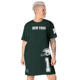 ThatXpression Home Team New York Jersey Themed T-shirt dress