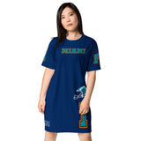 ThatXpression Home Team Miami Jersey Themed T-shirt dress