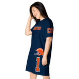 ThatXpression Home Team Denver Jersey Themed T-shirt dress