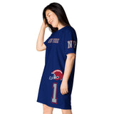 ThatXpression Home Team New York Jersey Themed T-shirt dress