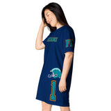 ThatXpression Home Team Miami Jersey Themed T-shirt dress