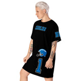 ThatXpression Home Team Carolina Jersey Themed T-shirt dress