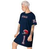 ThatXpression Home Team New England Jersey Themed T-shirt dress