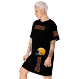 ThatXpression Home Team Washington Jersey Themed T-shirt dress