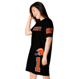ThatXpression Home Team Cincinnati Jersey Themed T-shirt dress