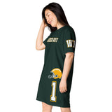 ThatXpression Home Team Green Bay Jersey Themed T-shirt dress