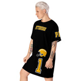 ThatXpression Home Team Pittsburgh Jersey Themed T-shirt dress