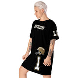 ThatXpression Home Team New Orleans Jersey Themed T-shirt dress