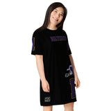 ThatXpression Plus Size Home Team Baltimore Jersey Themed T-shirt dress