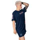 ThatXpression Home Team New England Jersey Themed T-shirt dress