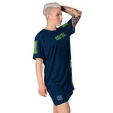 ThatXpression Home Team Seattle Jersey Themed T-shirt dress
