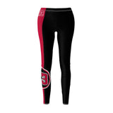 ThatXpression's Black Red bulls 23 Single Striped Spandex Leggings